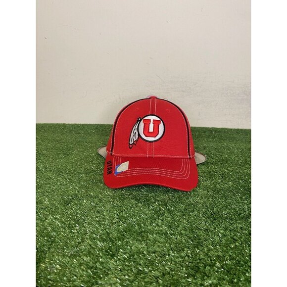 Utah Utes hat cap strap back new red mens unisex lightweight football - Picture 1 of 8